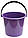 Відро пластикове 5 літрів фіолетове Ø 23.5 см h=20 см (Юніпласт), фото 2