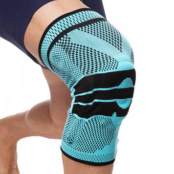 Наколінник із силіконовим кільцем (1 шт.) MUTE 9065 Blue (KL00174)