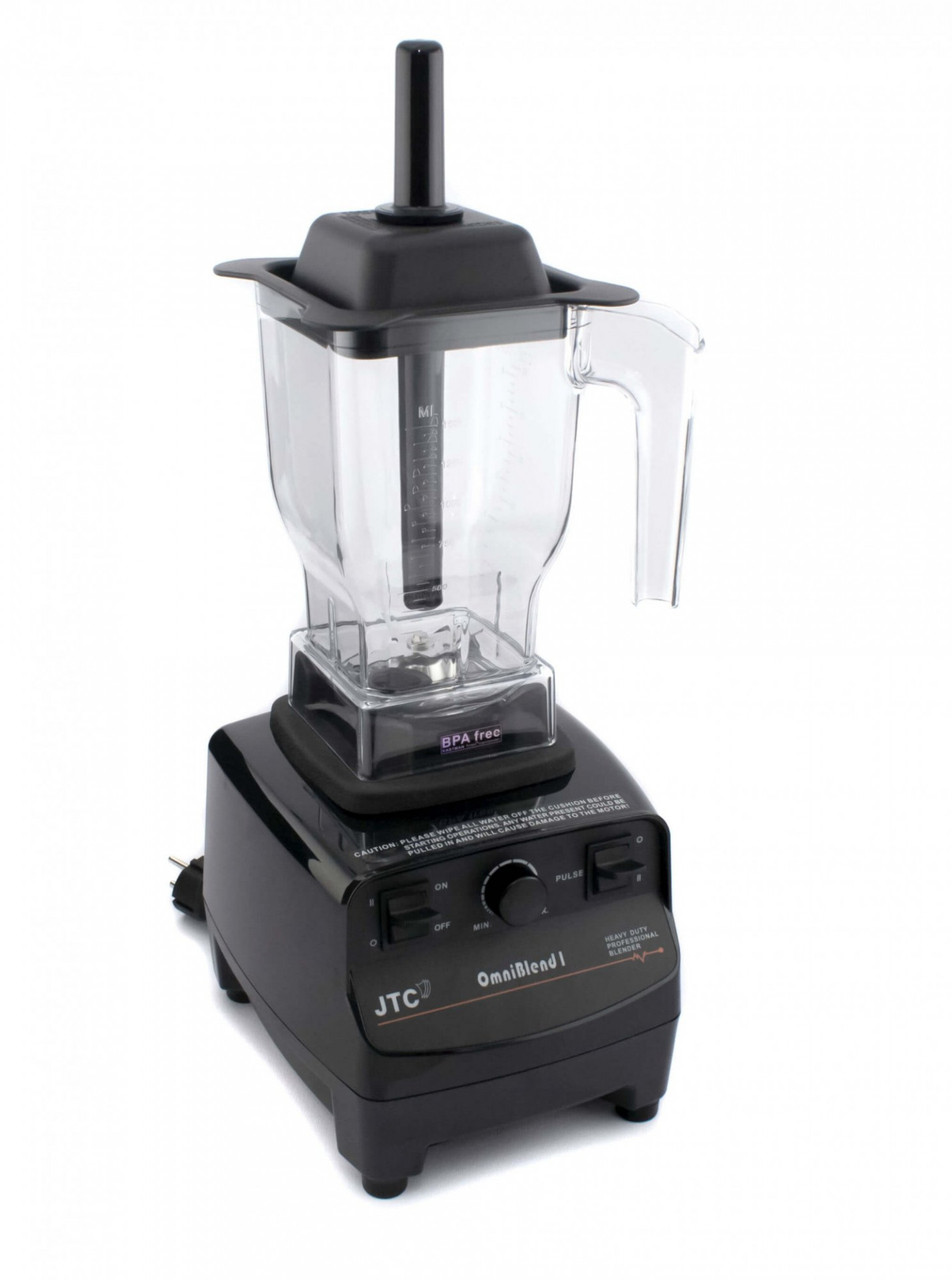 Блендер високопотужний JTC OmniBlend V TM-767B 1.5 л Чорний професійний, фото 1