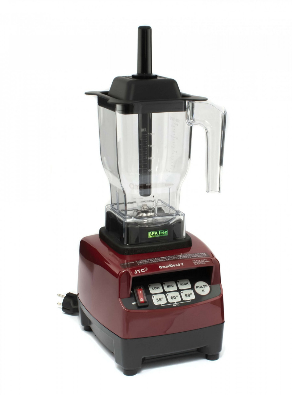 Блендер високопотужний JTC OmniBlend V TM-800B 1.5 л Бордовий професійний, фото 1