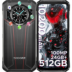 Захищений смартфон DOOGEE S119 Red 8/512Gb Mediatek MT8788 NFC АКБ 10200mAh