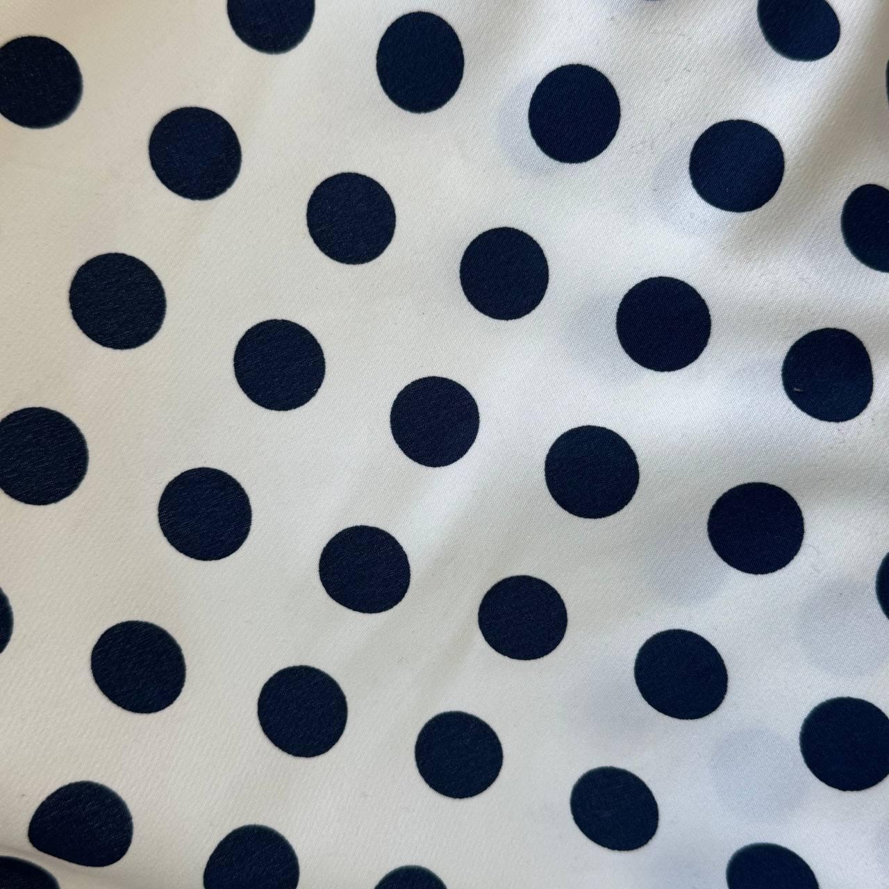 Костюмна Барбі, колір молочний, синій горошок 2см, фото 1