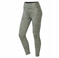 Жіночі спортивні легінси Crivit з високою талією зелені зебра-принт