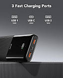 VRURC Power Bank 20000 мА·год, портативний зарядний пристрій USB C 20 Вт Швидке заряджання, PD 18 Вт акумулятор зі світлодіодним, фото 2