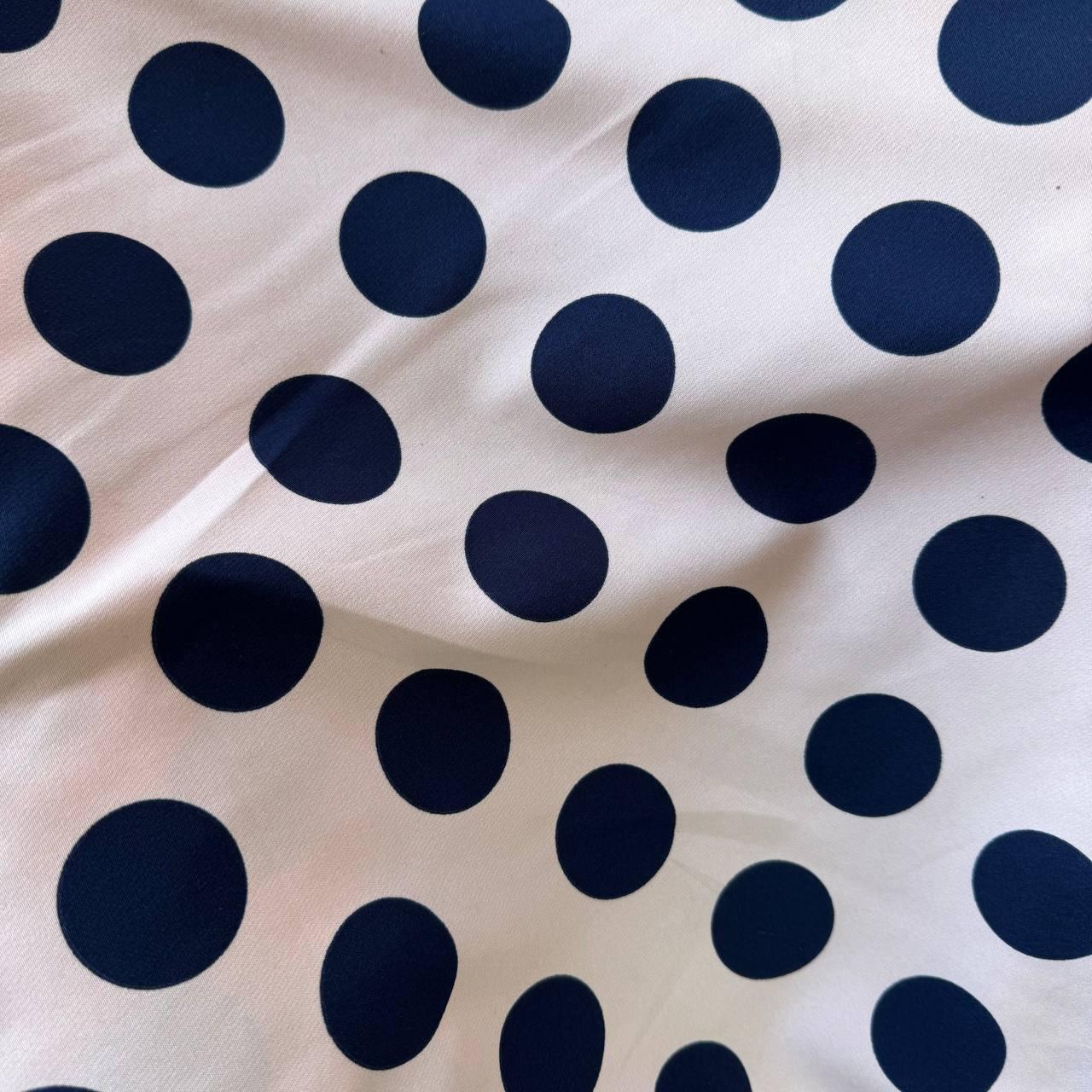 Костюмна Барбі, колір рожевий, синій горошок 3,5см, фото 1