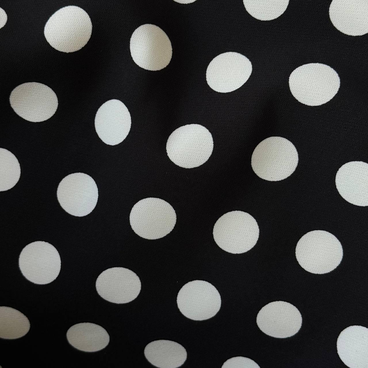 Костюмна Барбі, колір чорний, білий горошок 2см, фото 1