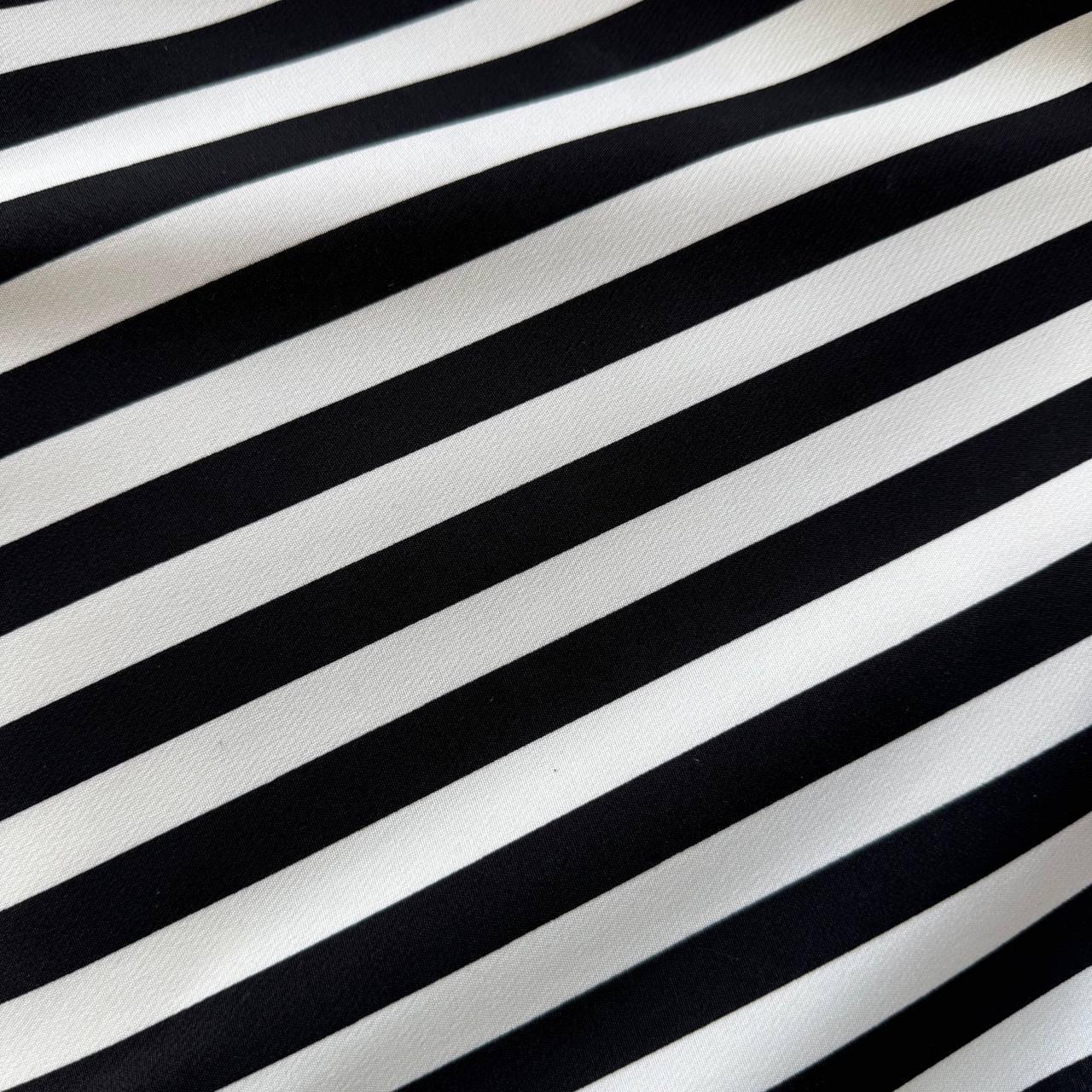 Костюмна Барбі, чорно-біла смужка 1,5см, фото 1