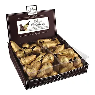 Цукерки шоколадні з грушевим лікером ABTEY Snowbox 48шт Williams Pears (Груша) 960г (Франція)