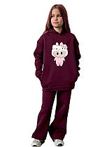 Спортивний утеплений костюм для дівчаток Лабубу, pop-art