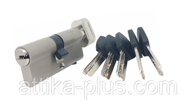 Циліндр дверний Kedr Brass key ключ-поворот 60мм(30Т*30), фото 1