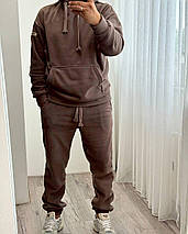 Чоловічий флісовий костюм мокко великого розміру Розміри: 46-48, 50-52, 54-56, фото 3