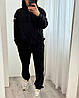 Чоловічий флісовий костюм чорний великого розміру Розміри: 46-48, 50-52, 54-56, фото 6