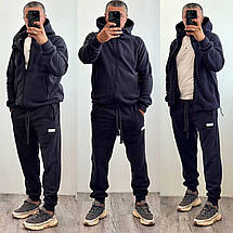Чоловічий флісовий костюм графіт великого розміру Розміри: 46-48, 50-52, 54-56, фото 2