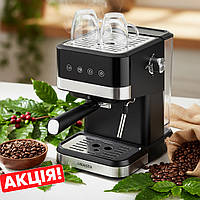 Кавоварка для дому та сім'ї 1,5 л Кавоварки з дисплеєм 1050 Вт Кавові машини (Ріжкові кавомашини) Домашня кавоварка