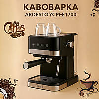 Кавомашина вдома та офісу Ardesto 1.5 л Кавоварки та кавомашини 20 барів Кавоварка на дві чашки (Кавоварка для меленої кави)