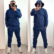 Чоловічий флісовий костюм джинс великого розміру Розміри: 46-48, 50-52, 54-56, фото 2