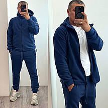 Чоловічий флісовий костюм джинс великого розміру Розміри: 46-48, 50-52, 54-56, фото 4