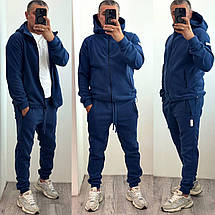 Чоловічий флісовий костюм джинс великого розміру Розміри: 46-48, 50-52, 54-56, фото 5
