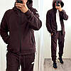 Чоловічий флісовий костюм шоколад великого розміру Розміри: 46-48, 50-52, 54-56, фото 7