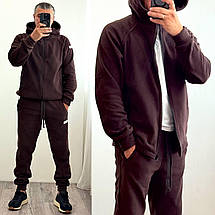 Чоловічий флісовий костюм шоколад великого розміру Розміри: 46-48, 50-52, 54-56, фото 4