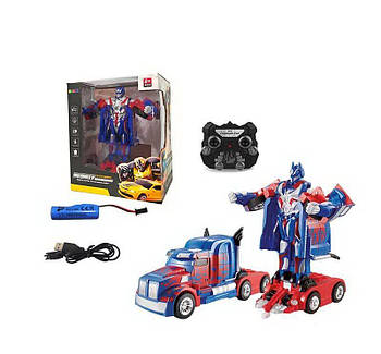 Машина-трансформер на р/к, підсвітка, звуки, Оптимус-Прайм (пошкоджене пакування)