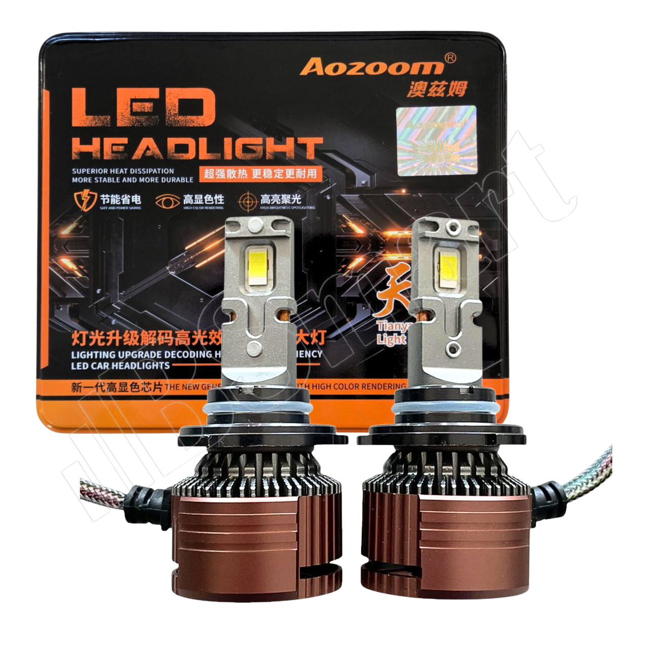 Автолампи LED Aozoom XLH-02/04 цоколь HB3 9005 130Вт Canbus 12В 65W на лампу