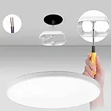 Стельовий світильник Ceiling Lamp Smart з RGB-підсвічуванням та пультом керування LED люстра 24 Вт для сучасного інтер'єру, фото 2