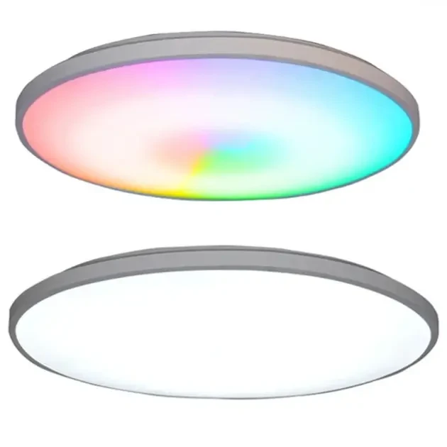 Стельовий світильник Ceiling Lamp Smart з RGB-підсвічуванням та пультом керування LED люстра 24 Вт для сучасного інтер'єру, фото 1