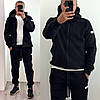 Чоловічий флісовий костюм чорний великого розміру Розміри: 46-48, 50-52, 54-56, фото 9