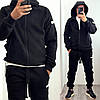 Чоловічий флісовий костюм чорний великого розміру Розміри: 46-48, 50-52, 54-56, фото 8