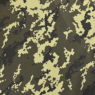 Тканина Саржа Woodland зелений піксель - 220 г/м2 - РОЗПРОДАЖ, фото 2