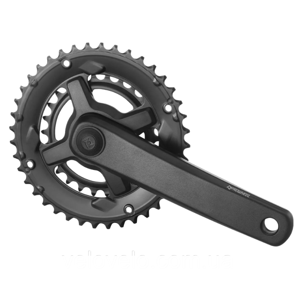 Шатуни PROWHELL алюмінієві CTD-CY01 22-36T 175мм 11/10/9-шв із захистом, фото 1