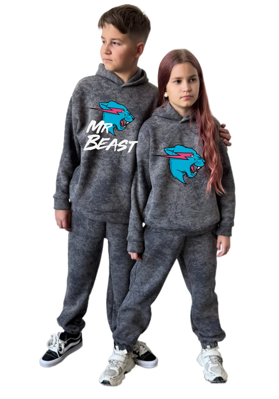 Утеплений спортивний костюм MrBeast | Мерч Містер Біст, фото 1