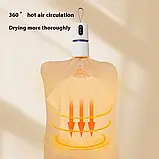 Портативний сушильний апарат для одягу 220В 200Вт з таймером 240 хвилин, автоотключенням та 360° циркуляцією повітря, фото 5