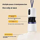 Портативний сушильний апарат для одягу 220В 200Вт з таймером 240 хвилин, автоотключенням та 360° циркуляцією повітря, фото 4