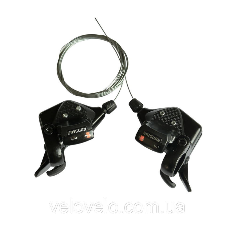 Шифтери SAIGUAN KD-71 3/8 шв триггер індекс алюміній чорні