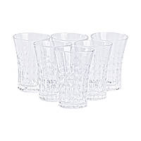 Склянки скляні набір із 6 штук по 380 мл прозорі HP4160