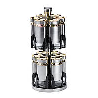 Набір баночок для спецій 12 шт. по 120 мл на підставці Карусель HP1327