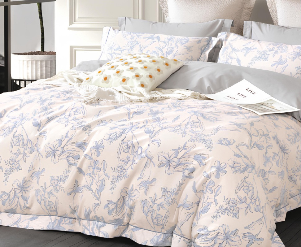 Постільна білизна Viluta Tiare сатин люкс - 191 сімейна, фото 1