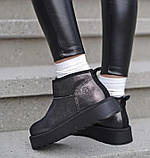 Уггі жіночі шкіряні короткі tamaris чорні 38 розмір., фото 2