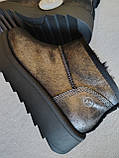 Уггі жіночі шкіряні короткі tamaris чорні 38 розмір., фото 10