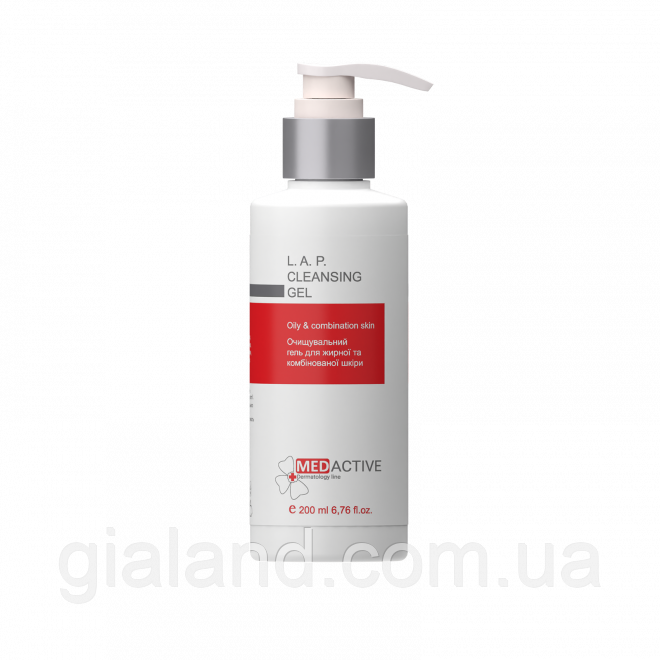 Очищувальний гель для жирної та комбінованої шкіри MedActive L. A. P. CLEANSING GEL oily combination skin