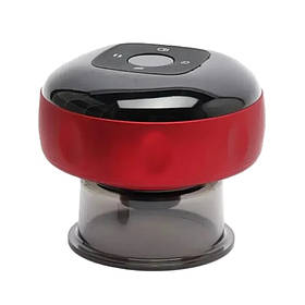 Електричний вакуумний масажер RIAS A23-6 з підігрівом та LED-дисплеєм 8×9 см Red (3_07470)