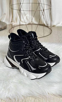 Черевики жіночі зимові чорні С465