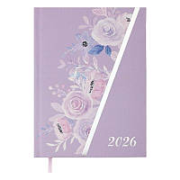 Блокнот Щоденник датований 2026 рік "PASSION" Бузковий BM.21160-10 Buromax