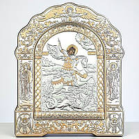 Ікона срібна 21.2х26.5 см. Святий Георгій Переможець. AR-5/004G/B.