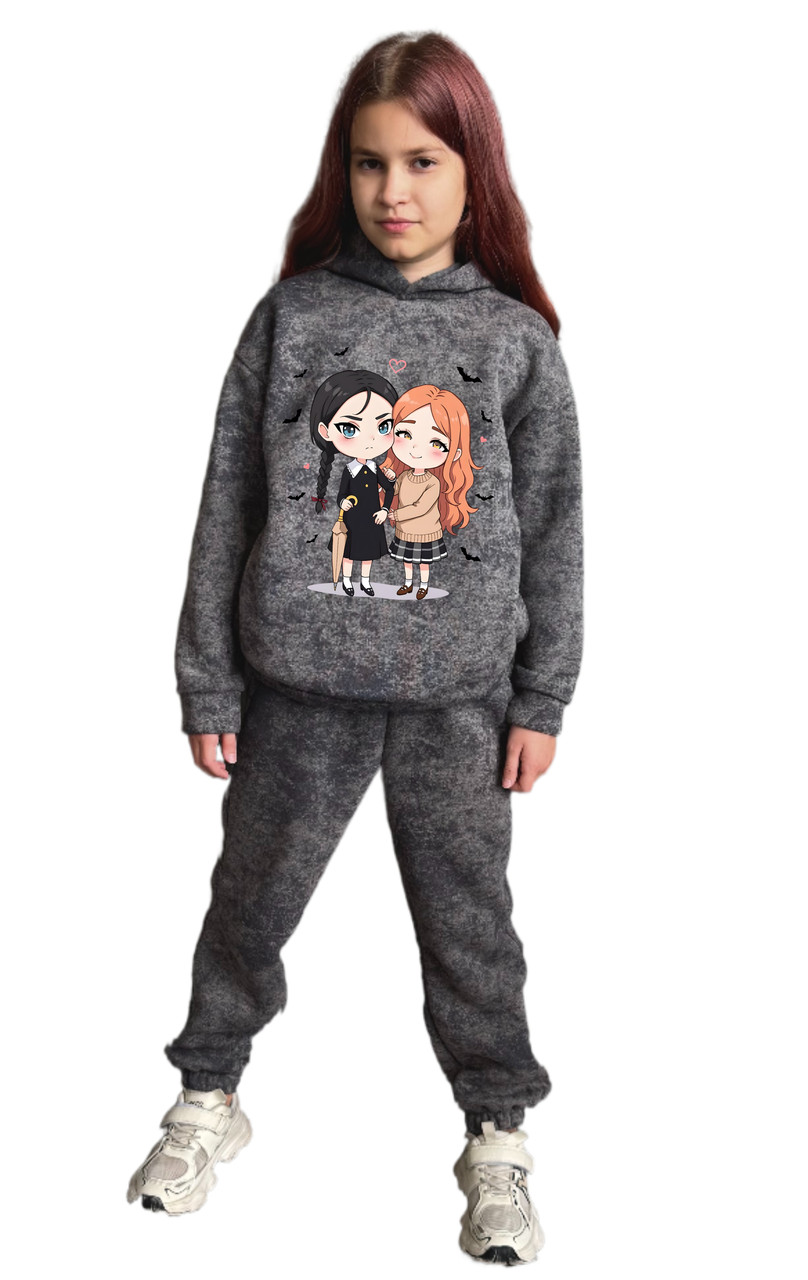 Утеплений спортивний костюм Уенздей венздей одяг wednesday, фото 1