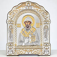 Ікона срібна  21.2х26.5 см  Спиридон Триміфунтський святитель. AR-5/014G/B.