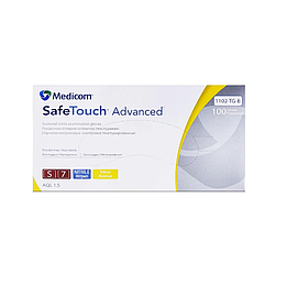 Рукавички нітрилові Safe-Touch Advanced жовті без пудри 100шт S
