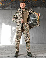Форма військова зимова Soft Shell Мультикам, зимовий тактичний костюм софтшел